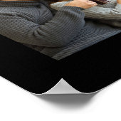 Liebe Leben mit dir 7 FotoCollage | Schwarz Poster (Ecke)