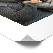 Liebe Leben mit dir 7 FotoCollage | weiß Poster (Ecke)