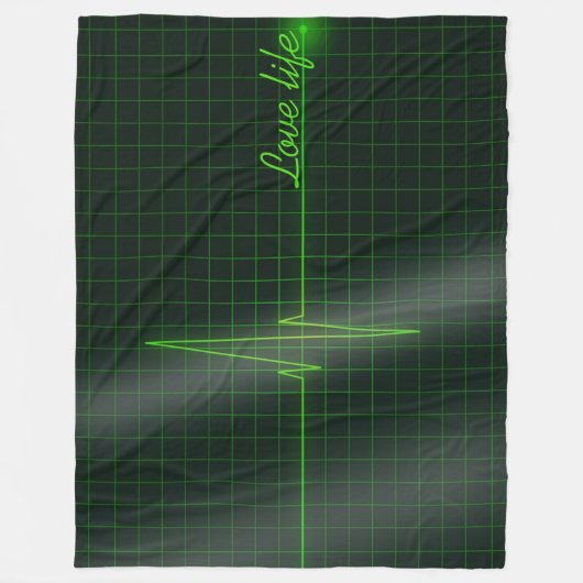 LIEBE LEBEN, WÄHREND SIE FLEECEDECKE (Vorderseite)