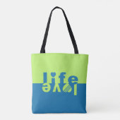 Liebe / Lebensdauer, kundenspezifische Monogramm-T Tasche (Rückseite)