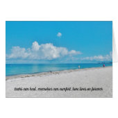 "Liebe lebt auf" Beachscape (Vorderseite (Horizontal))