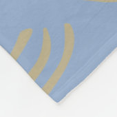 Liebe lebt hier Blauflecked Fleece Blankon (Ecke)