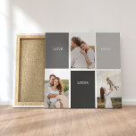 Liebe lebt hier | Drei-Foto-Familiengeschenk Leinwanddruck<br><div class="desc">Ein herzliches und personalisiertes Geschenk, das das Wesen der Familie feiert, mit einem wunderschönen grauen Rahmen, der mit einem berührenden Zitat "Liebe lebt hier" und drei wertvollen Fotos geschmückt ist. Jedes Mal, wenn der Empfänger einen Einblick in dieses bemerkenswerte Geschenk erhält, wird sein Herz von den liebsten Erinnerungen und einer...</div>