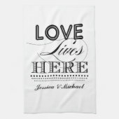 Liebe lebt hier handtuch (Vertikal)