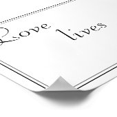 Liebe lebt hier Poster (Ecke)