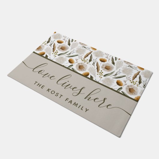 Liebe lebt hier Türmatte (Schrägansicht)