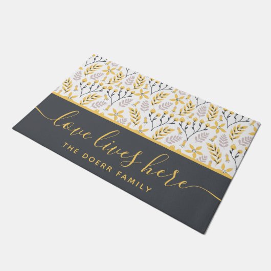 Liebe lebt hier Türmatte (Schrägansicht)