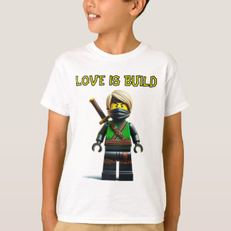 Liebe Lego Ninjas Builder Liebe T-Shirt