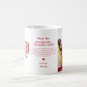 Liebe Lehrer Bewertung Foto Geschenk für Lehrer In Kaffeetasse (Mittel)