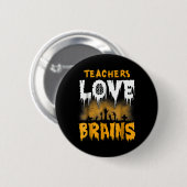 Liebe-Lehrer Halloween Button (Vorne & Hinten)