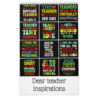 Liebe Lehrer Inspirationen Kalender