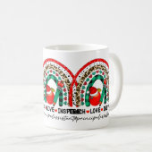 Liebe Lehrer Inspirierte Hauptassistent Weihnachte Kaffeetasse (VorderseiteRechts)