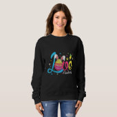 Liebe Lehrer Leben Niedlich Bunny Egg Jagen Ostern Sweatshirt (Vorne ganz)