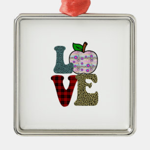 Liebe Lehrer Ornament Aus Metall