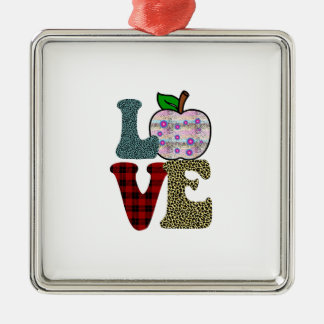 Liebe Lehrer Ornament Aus Metall