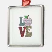 Liebe Lehrer Ornament Aus Metall (Links)