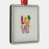 Liebe Lehrer Ornament Aus Metall (Rechts)