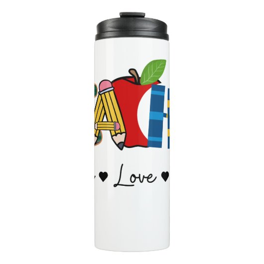 Liebe Lehrer Scholl 10 Tage Inspiriert Thermosbecher (Vorderseite)