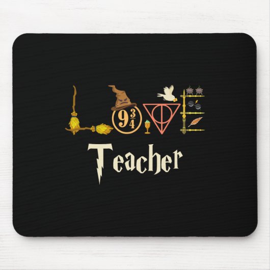 Liebe Lehrer Zauberer CK zu SchulHalloween Mousepad (Vorne)