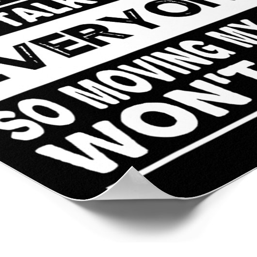 Liebe Lehrerin ich spreche mit jedem Spaß zurück i Poster (Ecke)