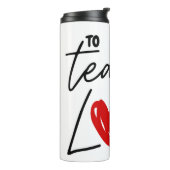 Liebe Lehrerin Scholl 10 Tage Thermosbecher (Nach links gedreht)