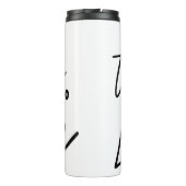 Liebe Lehrerin Scholl 10 Tage Thermosbecher (Rückseite)