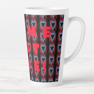 Liebe Leidenschaft Hot Art Design Rot misty Blau Milchtasse
