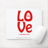 LIEBE leidet unter einem langen Bibelangebot Mousepad (Mit Mouse)