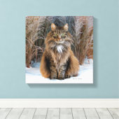 "Liebe Leinwand" Mauer Kunst Leinwanddruck (Insitu (Holzboden))