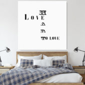 Liebe Leinwanddruck (Insitu (Schlafzimmer))