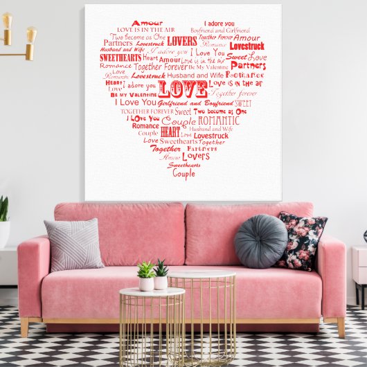 Liebe Leinwanddruck (Insitu (Wohnzimmer))