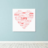 Liebe Leinwanddruck (Insitu (Holzboden))