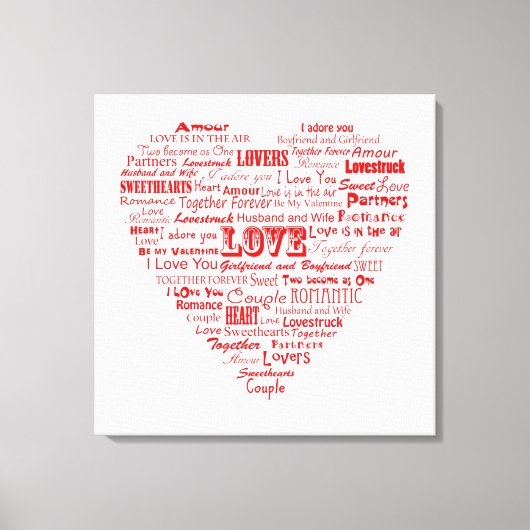 Liebe Leinwanddruck (Vorderseite)