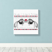 Liebe Leinwanddruck (Insitu (Holzboden))