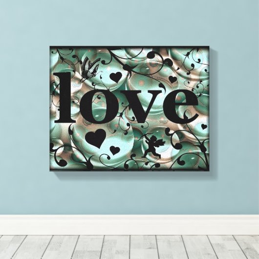 Liebe Leinwanddruck (Insitu (Holzboden))