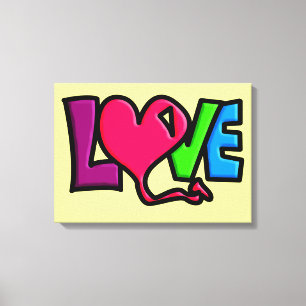 Liebe Leinwanddruck