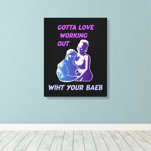 Liebe Leinwanddruck (Insitu (Holzboden))