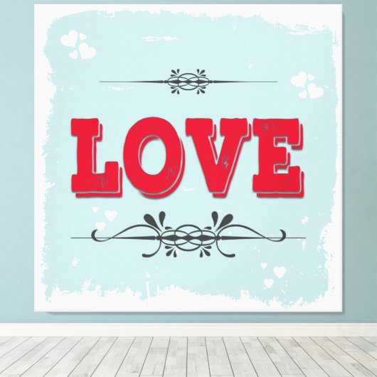Liebe Leinwanddruck (Insitu (Holzboden))