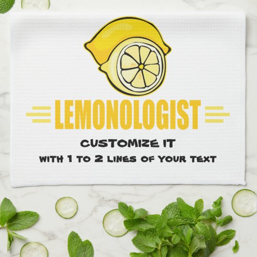 Liebe Lemon Handtuch (Gefaltet)