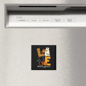 LIEBE Leopard Ghost Onkology Nurse Halloween Costu Magnet (In Situ (Geschirrspüler))