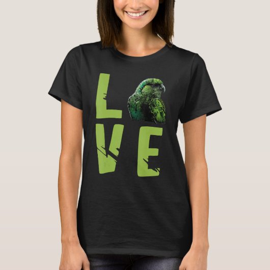 Liebe Leopard Kakapo Kakapo Vogel Kakapo Papagei N T-Shirt (Vorderseite)
