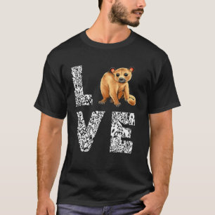 Liebe Leopard Kinkajou Night Walker Kinkajou Lover T-Shirt
