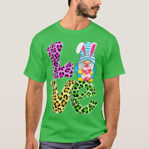 LIEBE Leopard Ostergnau Kids umwirbeln Ostereier T-Shirt