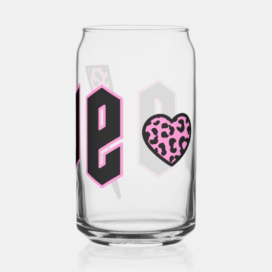 Liebe Leopard Print Lightning Dosenglas (Rechts)