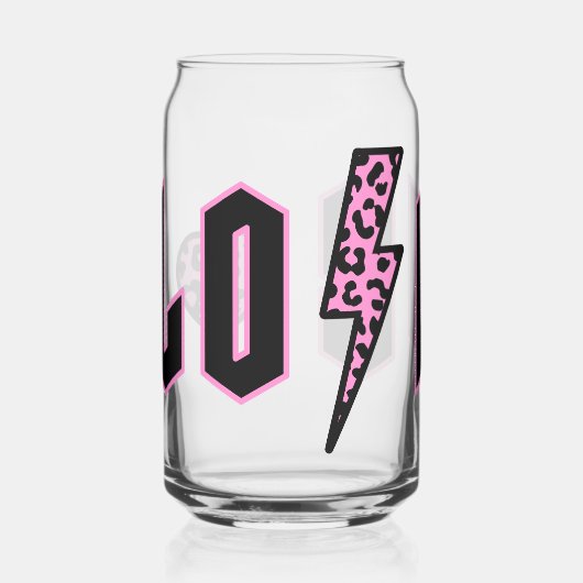 Liebe Leopard Print Lightning Dosenglas (Links)