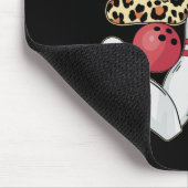 Liebe Leopard Sonnenblumen Bowling Valentine Bowli Mousepad (Ecke)