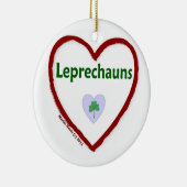 Liebe Leprechauns Keramik Ornament (Rechts)