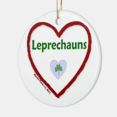 Liebe Leprechauns Keramik Ornament (Links)