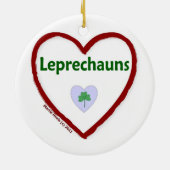 Liebe Leprechauns Keramik Ornament (Hinten)