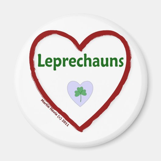 Liebe Leprechauns Magnet (Vorne)